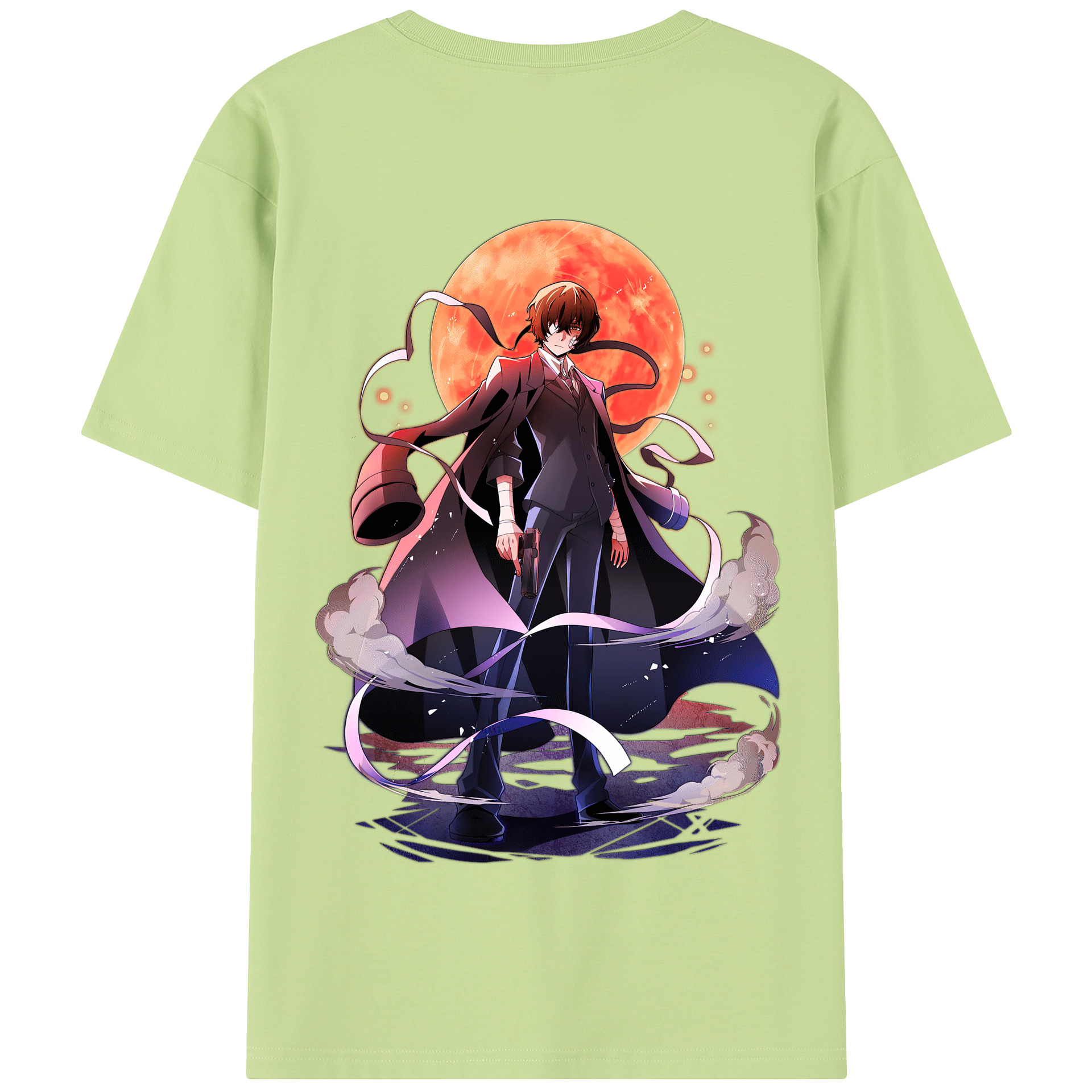 （画像用） 文豪ストレイドッグス Bungo Stray Dogs 綿100％半袖Tシャツ（背面プリント）